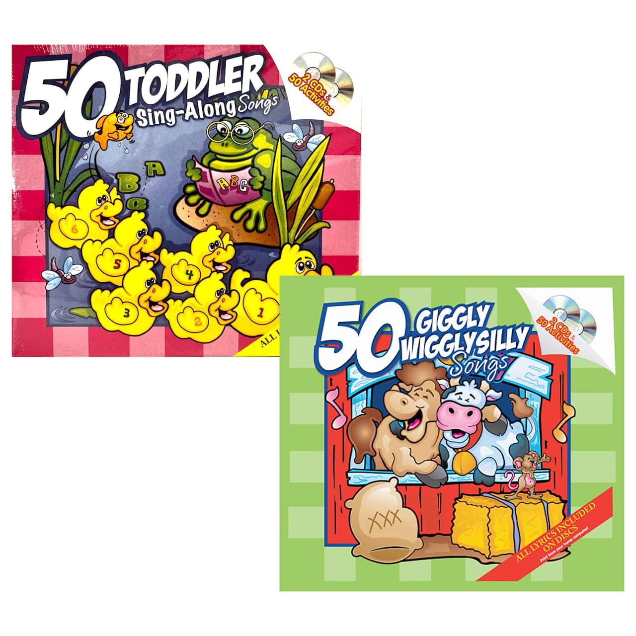 Creative Teaching Materials Giggly Wiggly & Toddler Sing Along CD Bundle